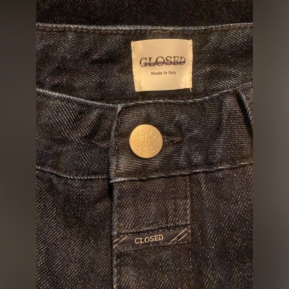 CLOSED Womens Wide Leg Barrel Howea Jeans 29 Bow Leg Baggy High Rise Split Hem - Picture 11 of 16